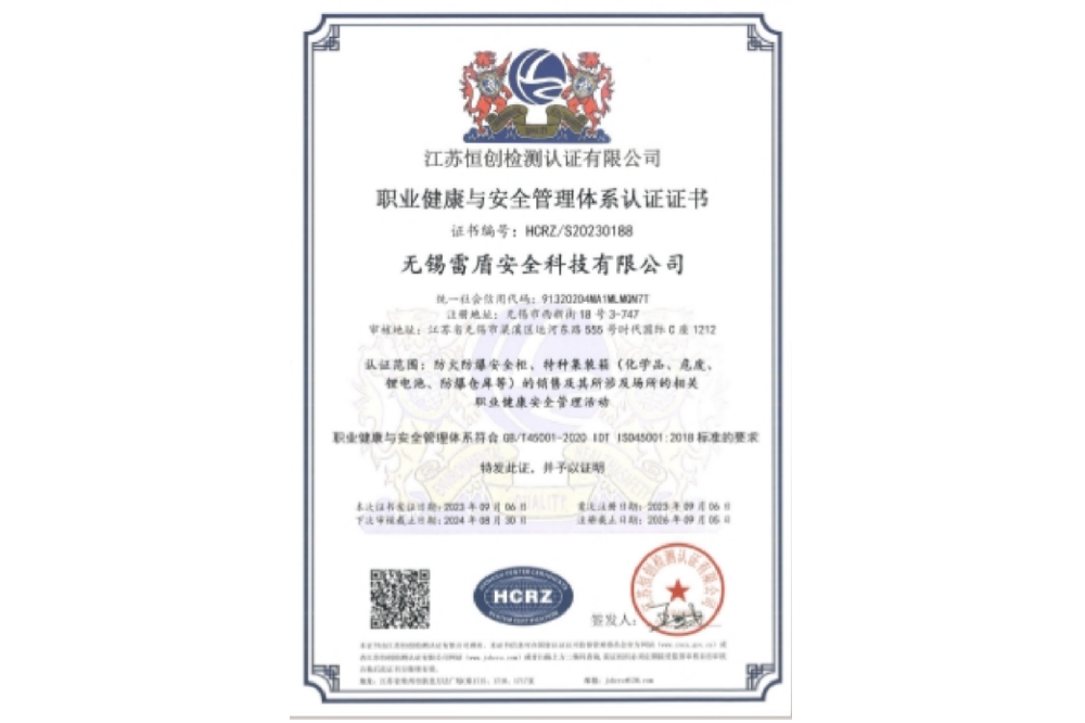 ISO职业健康与安全管理体系